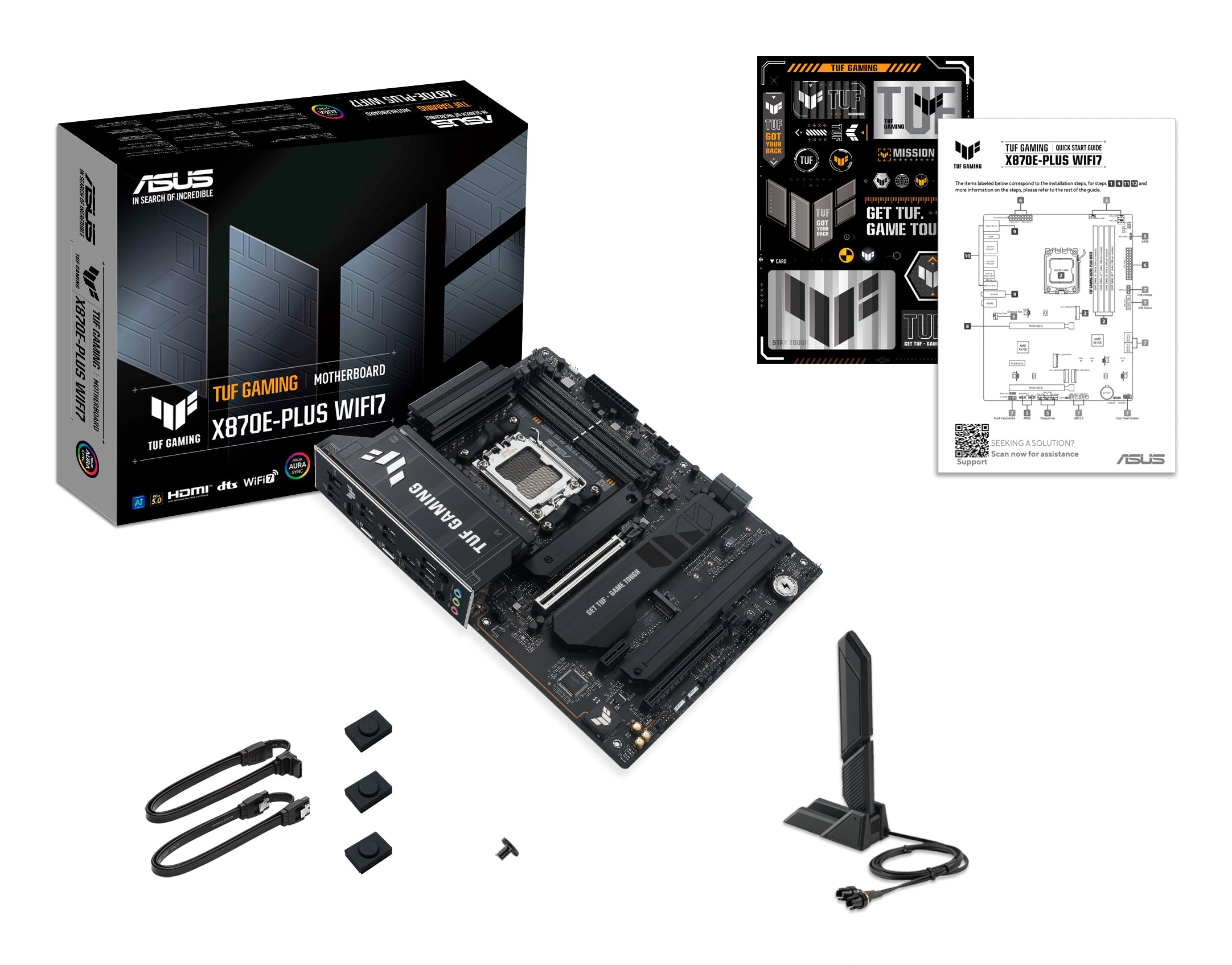 Placa de baza ASUS TUF GAMING X870E-PLUS WIFI7 AMD X870E Socket AM5 ATX "90MB1M70-M0EAY0"