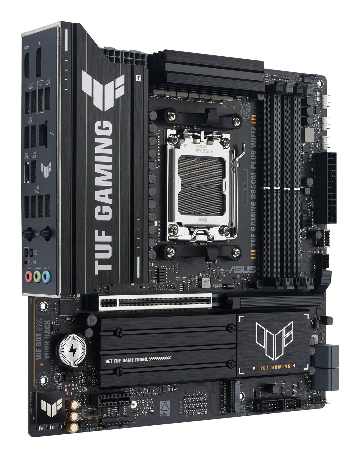 Placa de baza Asus TUF GAMING B850M-PLUS WIFI7, AMD B850, AM5, DDR5, mATX 