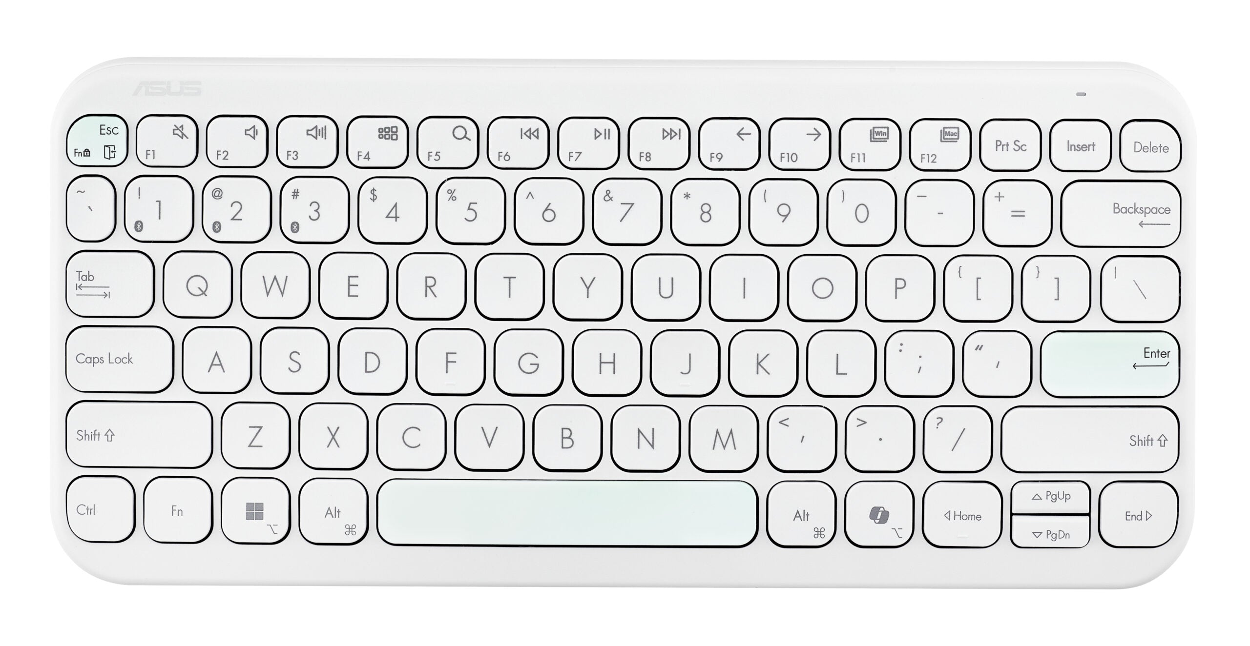 ASUS KW100 KEYBOARD WHITE "90XB0880-BKB4F0"