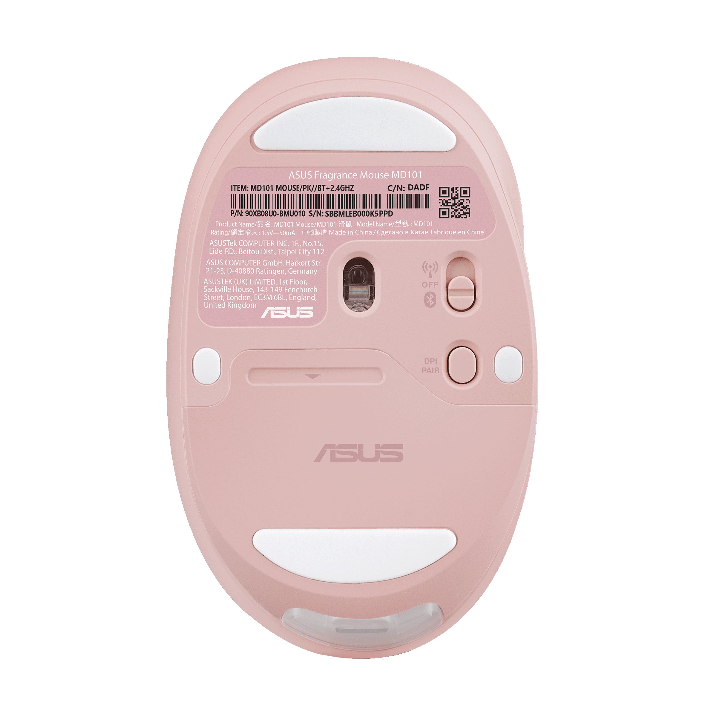 ASUS MD101 MOUSE PINK "90XB08U0-BMU010"