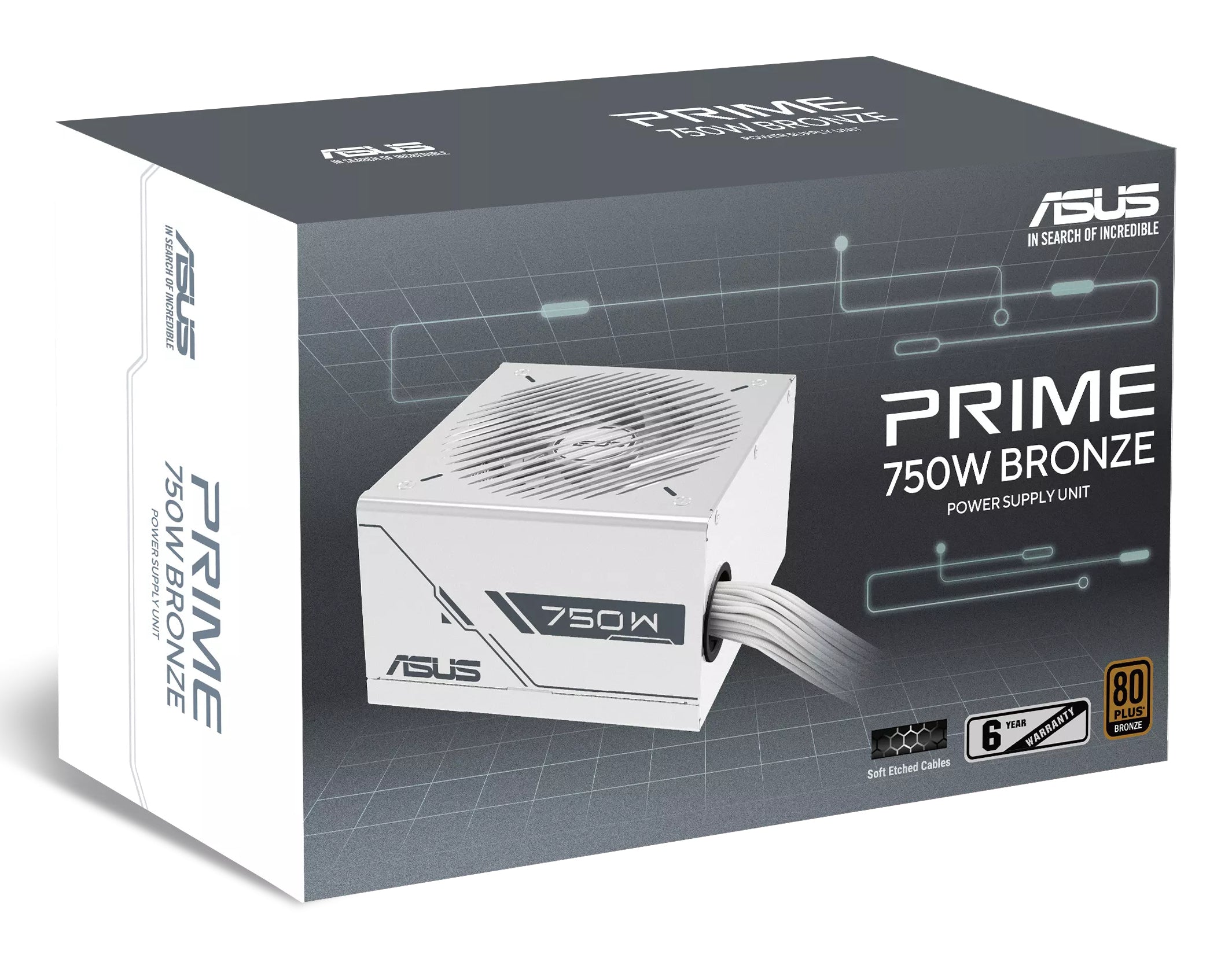 ASUS Prime 750W Bronze White Edition pow "90YE00Y3-B0NA00"
