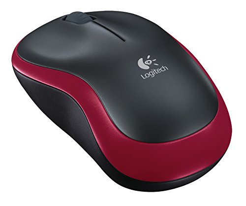 MOUSE LOGITECH wireless, 1000dpi, 3 butoane, 1 rotita scroll, "M185", red, "910-002237"
