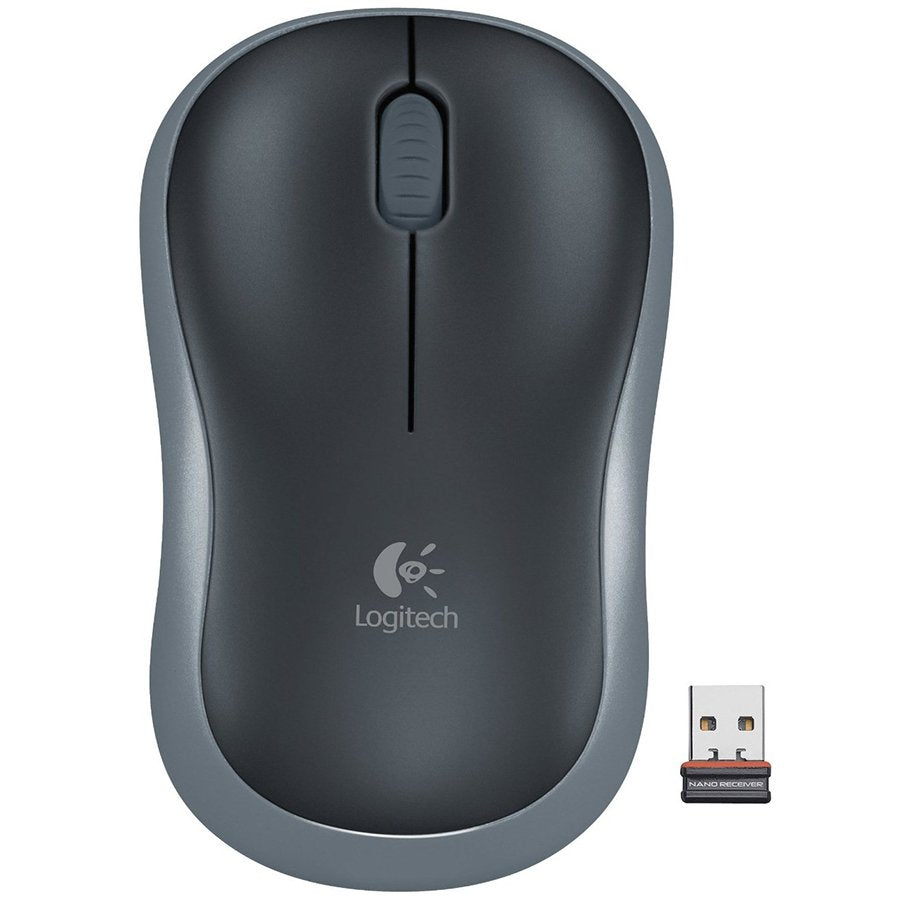 MOUSE LOGITECH, "M185", PC sau NB, wireless, 2.4GHz, optic, 1000 dpi, butoane/scroll 3/1, , negru,45008575 "910-002238"