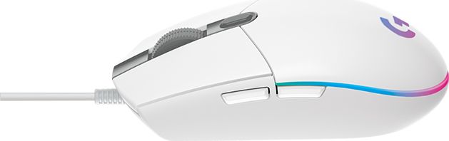 MOUSE LOGITECH, "G102 LIGHTSYNC", gaming, cu fir, USB, optic, 8000 dpi, butoane/scroll 6/1, iluminare, butoane programabile, alb, "910-005824"