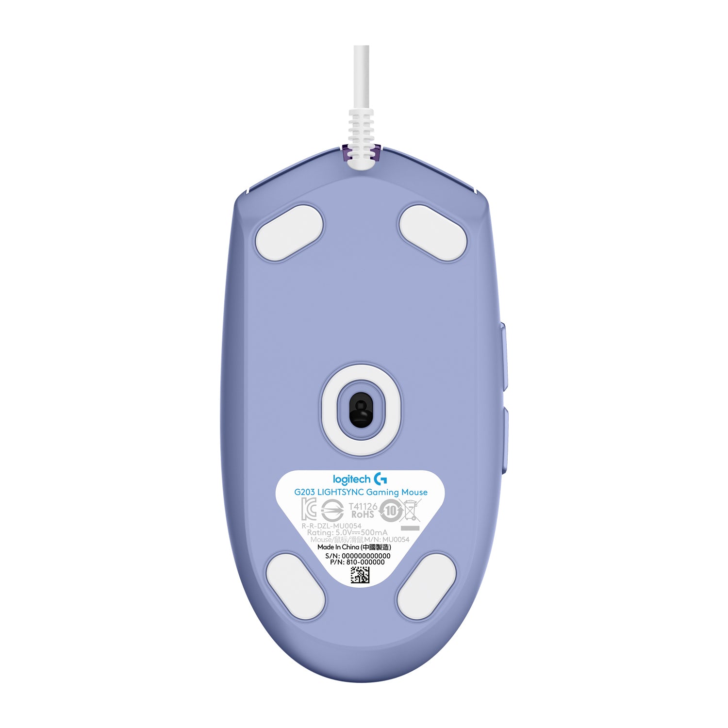 Mouse G203, USB, Lilac "910-005853"