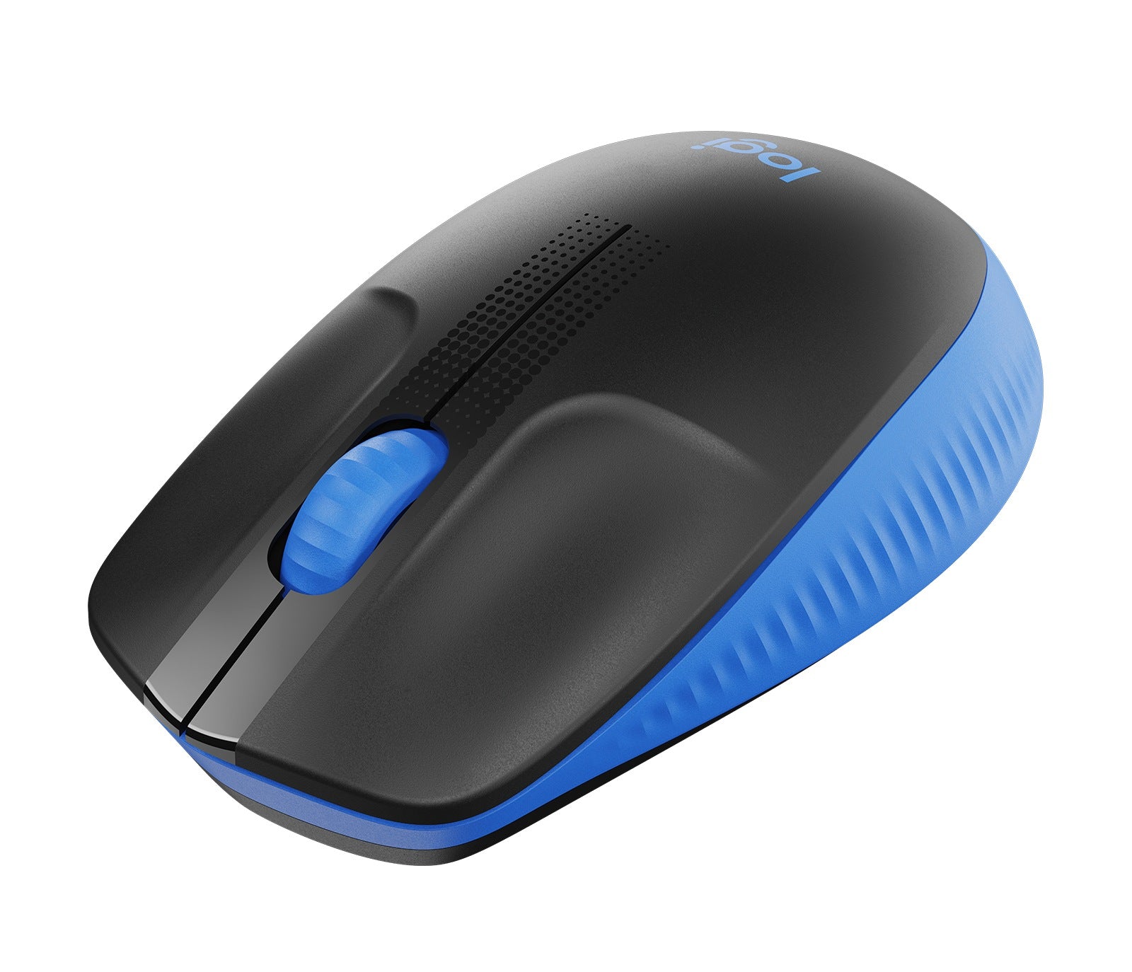 MOUSE LOGITECH, "M190", PC sau NB, wireless, 2.4GHz, optic, 1000 dpi, butoane/scroll 3/1, , negru / albastru, 45507171 "910-005907"