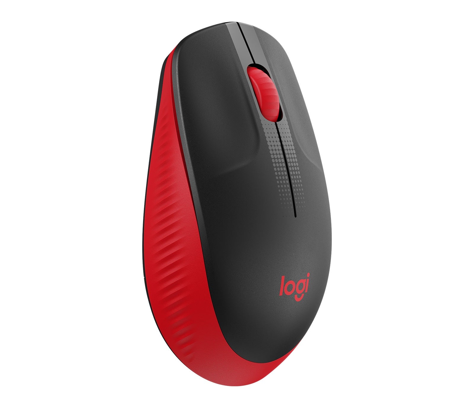 MOUSE LOGITECH, "M190", PC sau NB, wireless, 2.4GHz, optic, 1000 dpi, butoane/scroll 3/1, , negru / rosu, 45507061 "910-005908"