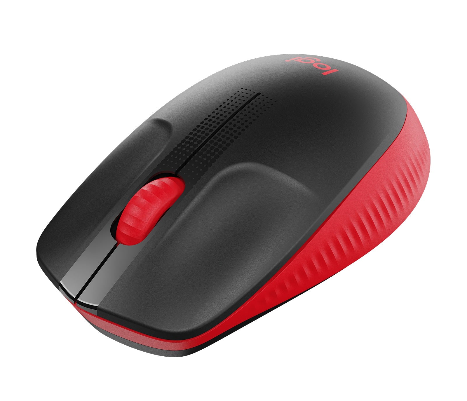 MOUSE LOGITECH, "M190", PC sau NB, wireless, 2.4GHz, optic, 1000 dpi, butoane/scroll 3/1, , negru / rosu, 45507061 "910-005908"