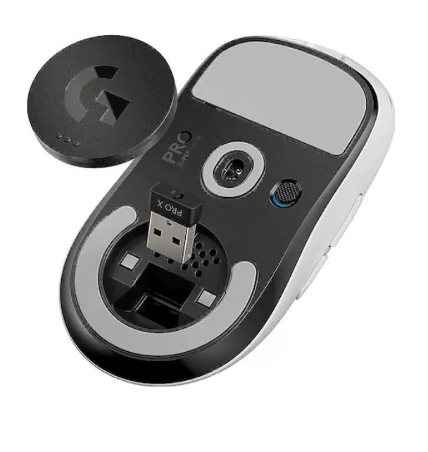 Logitech PRO X SUPERLIGHT Wireless Gaming Mouse Alb EWR2, 