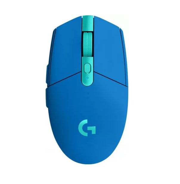 MOUSE LOGITECH, "G305 Lightspeed", gaming, wireless, 2.4GHz, optic, 12000 dpi, butoane/scroll 6/1, buton selectare viteza, albastru, "910-006014"