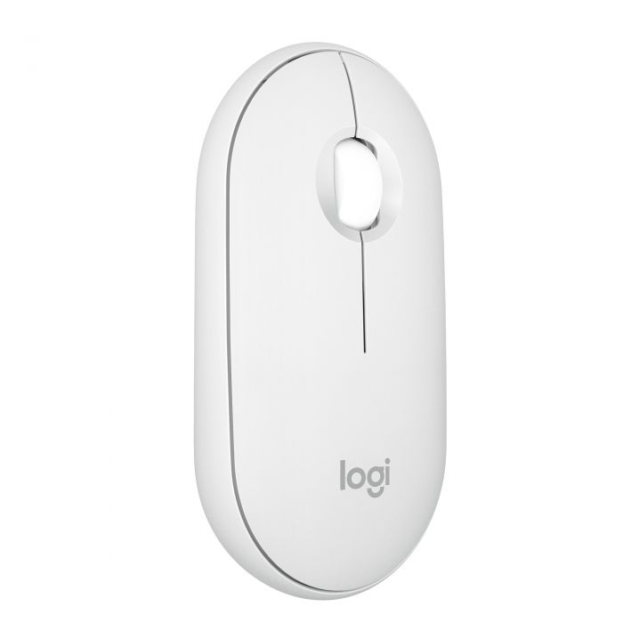 LOGITECH Pebble Mouse 2 M350s - TONAL WHITE - BT - N/A - EMEA-808 - DONGLELESS "910-007013"