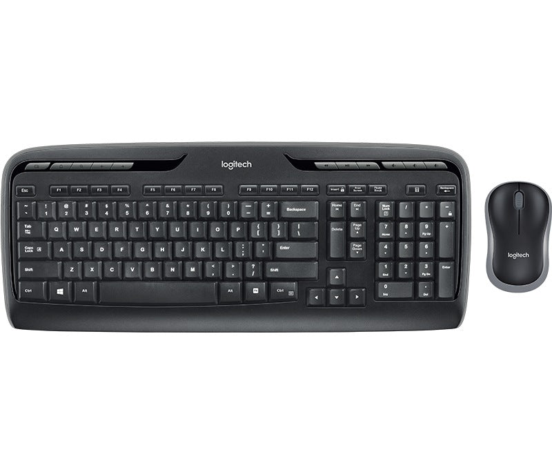 KIT wireless LOGITECH, tastatura wireless multimedia "MK330" + mouse wireless 1000dpi, 3 butoane "M215", black, "MK330" "920-003999"