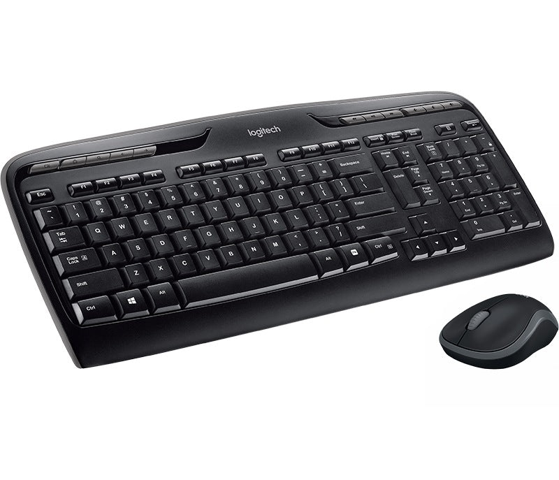 KIT wireless LOGITECH, tastatura wireless multimedia "MK330" + mouse wireless 1000dpi, 3 butoane "M215", black, "MK330" "920-003999"