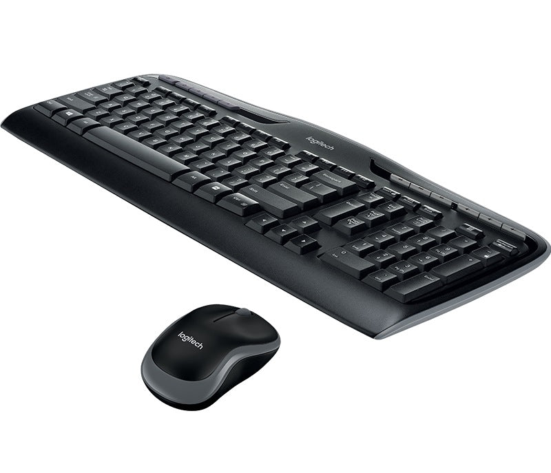 KIT wireless LOGITECH, tastatura wireless multimedia "MK330" + mouse wireless 1000dpi, 3 butoane "M215", black, "MK330" "920-003999"