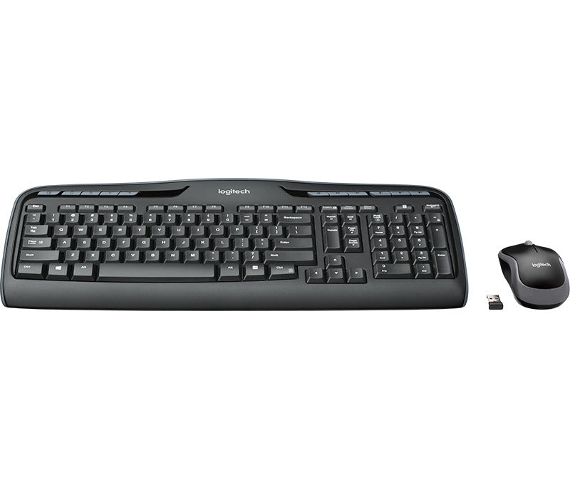 KIT wireless LOGITECH, tastatura wireless multimedia "MK330" + mouse wireless 1000dpi, 3 butoane "M215", black, "MK330" "920-003999"