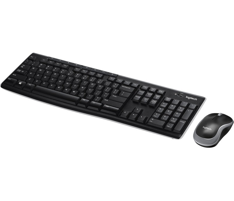 KIT wireless LOGITECH, tastatura wireless multimedia + mouse wireless 3 butoane, black, "MK270" 45501442 "920-004508"