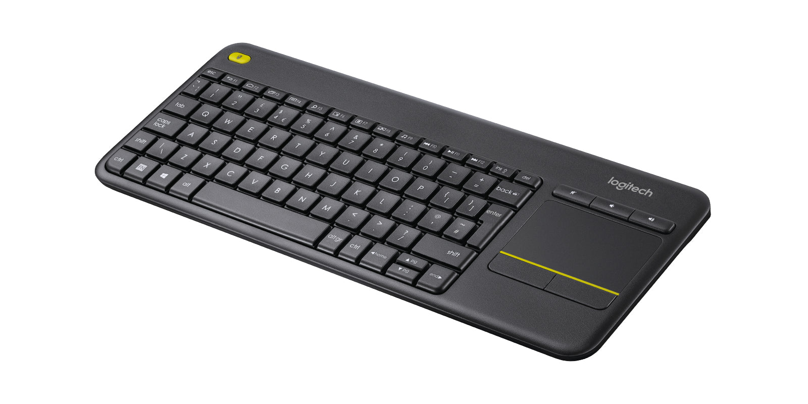 WIRELESS TOUCH KEYBOARD K400+/DARK - UK - 2.4GHZ INTNL "920-007143"