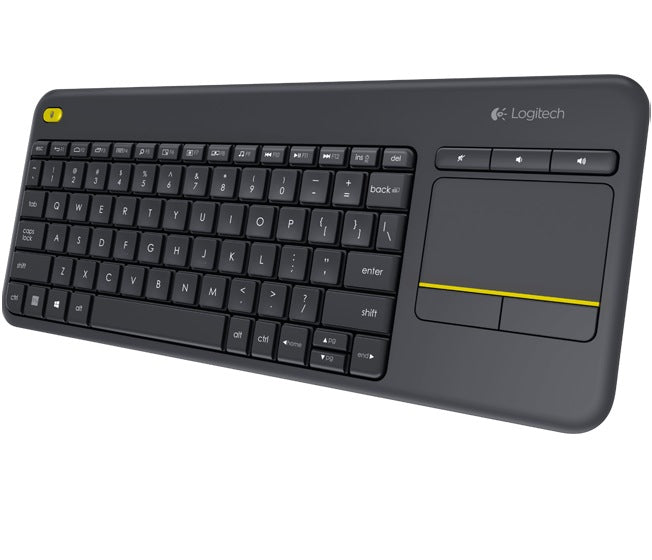 TASTATURA LOGITECH wireless, cu touchpad, black, "K400 Plus" 45500377 "920-007145"