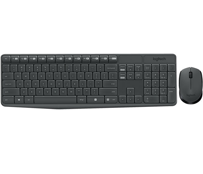 KIT wireless LOGITECH, tastatura wireless multimedia + mouse wireless 3 butoane, black, "MK235" "920-007931"
