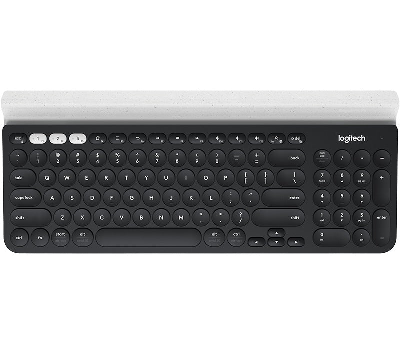 TASTATURA LOGITECH wireless &amp; bluetooth, multimedia, 1 singur receiver, negru &amp; argintiu, "K780" "920-008042"
