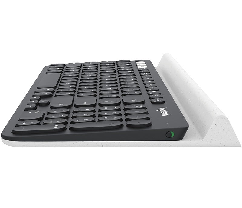 TASTATURA LOGITECH wireless &amp; bluetooth, multimedia, 1 singur receiver, negru &amp; argintiu, "K780" "920-008042"