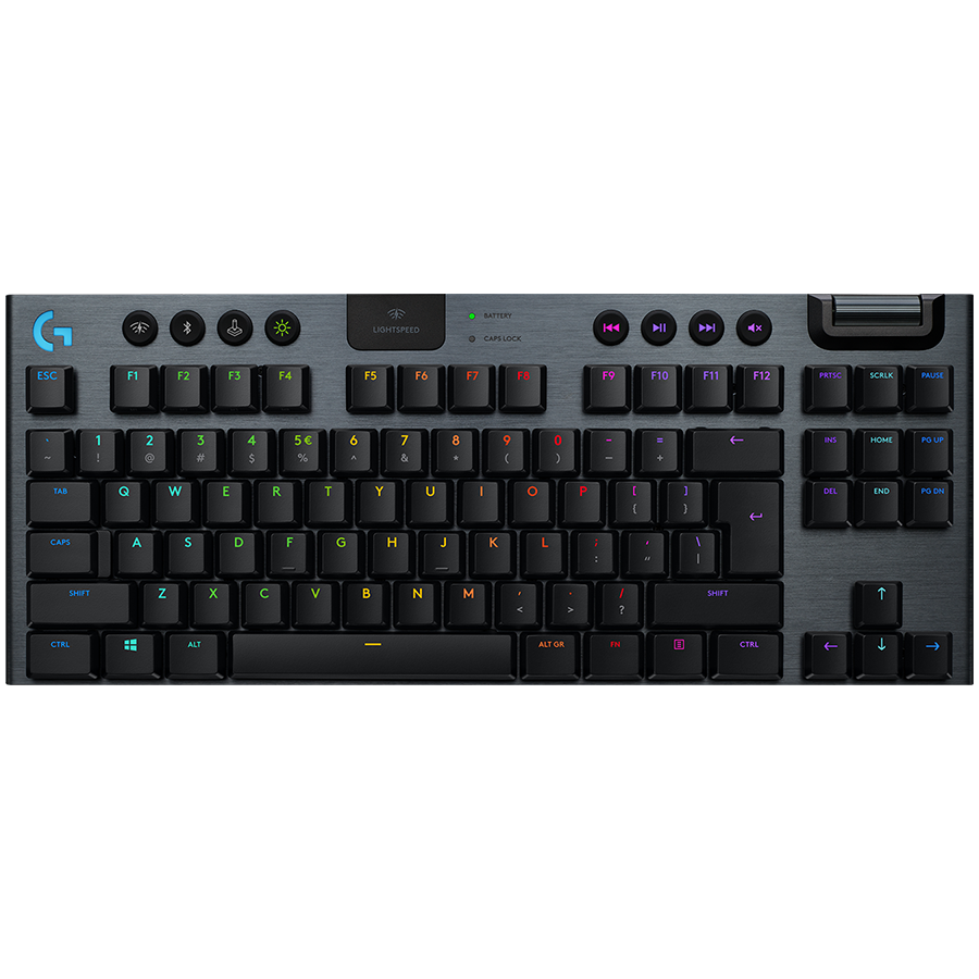 Logitech G915 TKL LightSpeed Wireless RGB Mechanical Gaming Keyboard Tactile Switch US INT, 