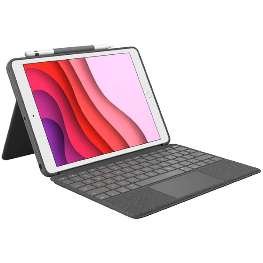 Logitech Combo Touch for iPad (7th generation) - GRAPHITE - UK, 