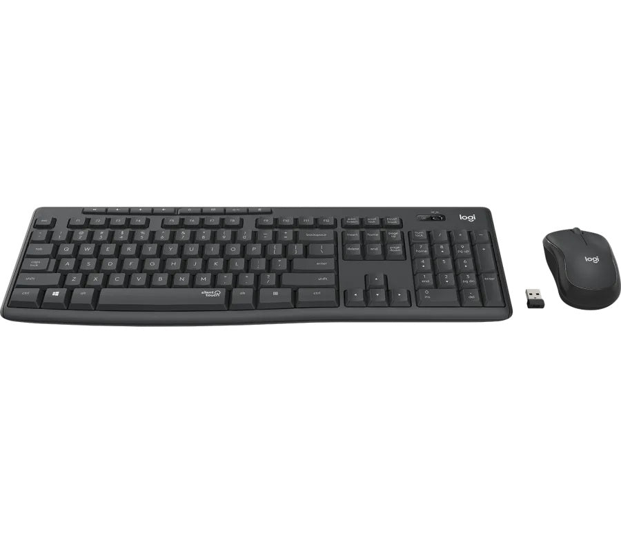Kit TASTATURA si Mouse LOGITECH, "MK295", wireless, taste format standard (104-108 taste), mouse Graphite, 3/1 butoane, 104, "920-009800"