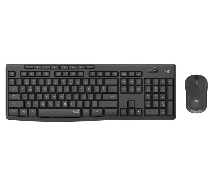 Kit TASTATURA si Mouse LOGITECH, "MK295", wireless, taste format standard (104-108 taste), mouse Graphite, 3/1 butoane, 104, "920-009800"