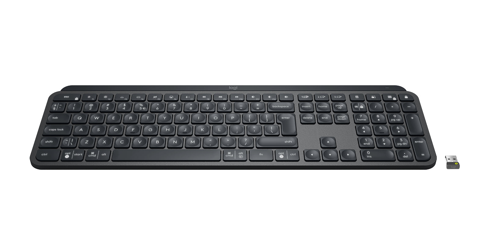 LOGITECH MX Keys Bluetooth Illuminated Keyboard - GRAPHITE- US INTL - B2B "920-010251"
