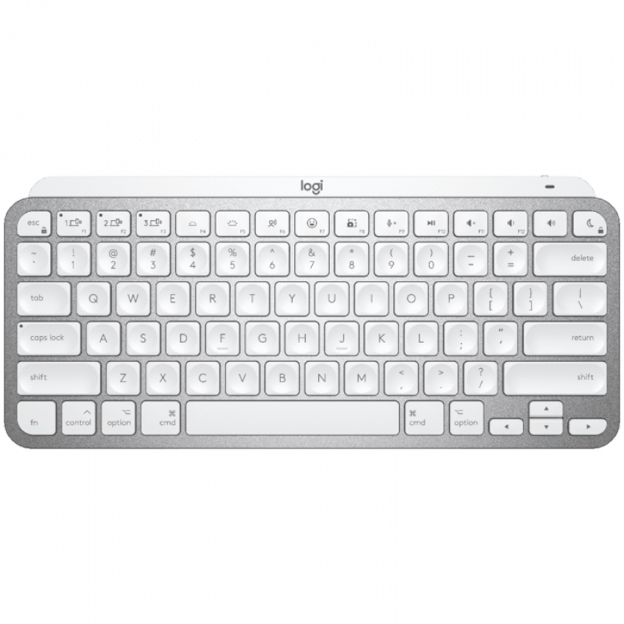 LOGITECH MX Keys Mini For Mac Minimalist Wireless Illuminated Keyboard - PALE GREY - US INTL - BT - EMEA, "920-010526"