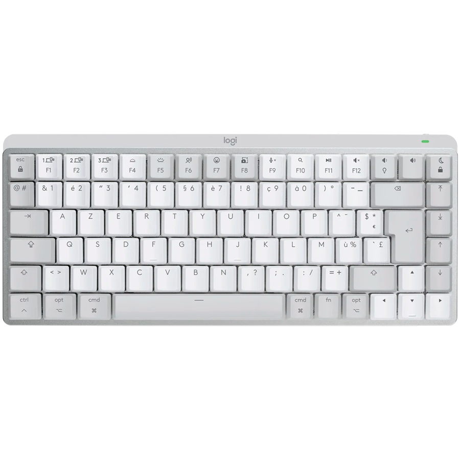 LOGITECH MX Mechanical Mini for Mac Minimalist Wireless Illuminated Keyboard - PALE GREY - US INTL - 2.4GHZ/BT - EMEA - TACTILE "920-010799"