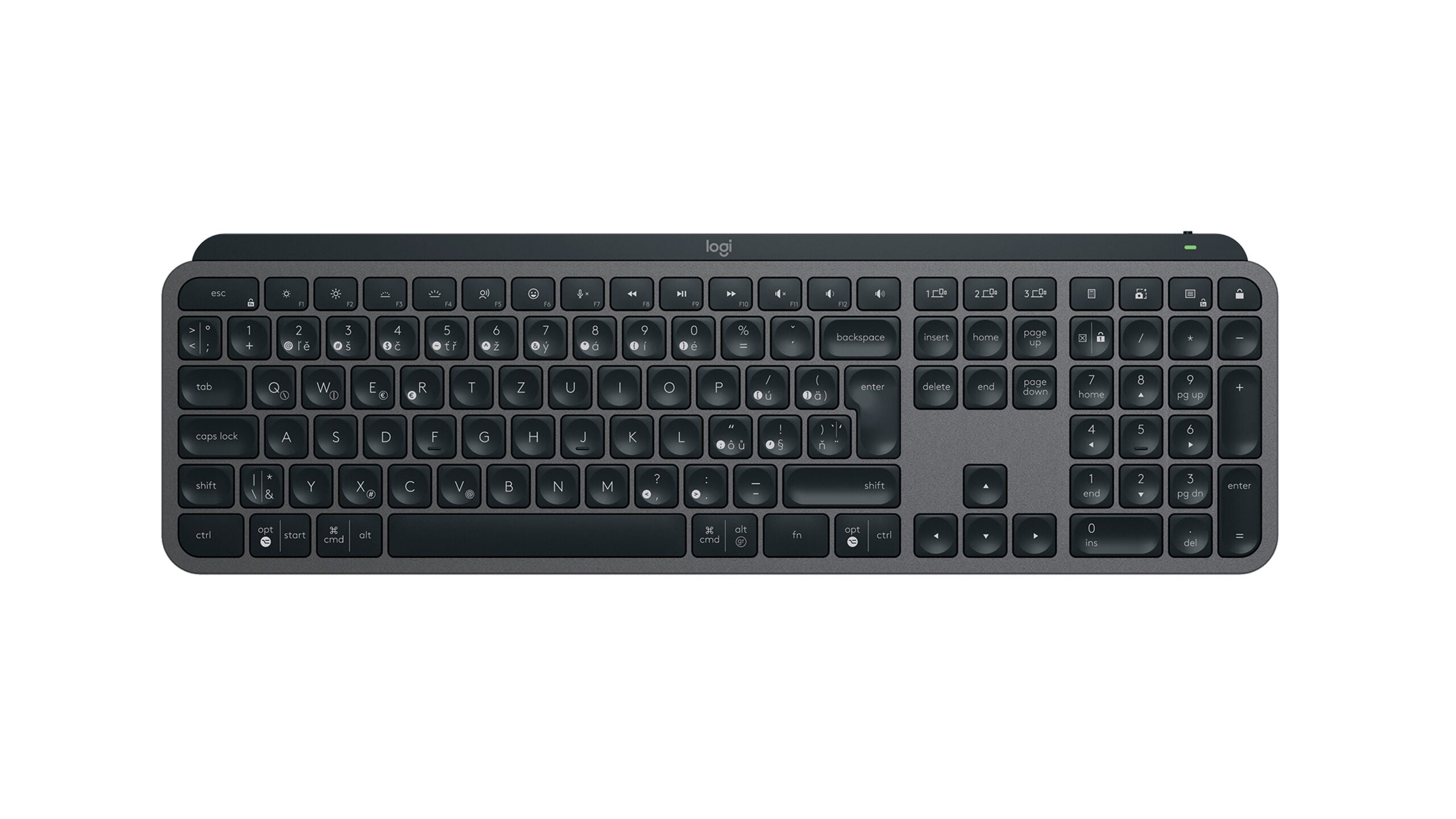 LOGITECH MX Keys S GRAPHITE CZE-SKY BT "920-011590"