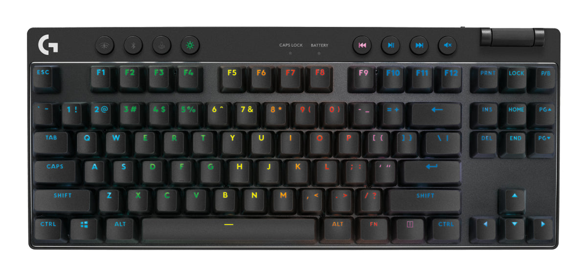 LOGITECH G PRO X TKL LIGHTSPEED Gaming Keyboard - Negru - US INTL - 2.4GHZ/BT - EMEA28i-935 - CLICKY 