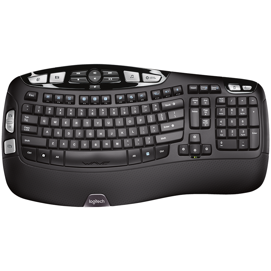 LOGITECH Wave Bluetooth ergonomic keyboard - GRAPHITE - US INTL "920-012304"