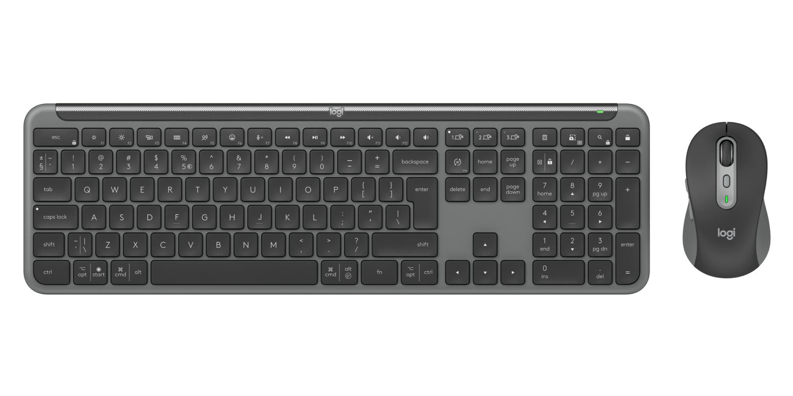 LOGITECH Signature Slim Combo MK950 for Business - GRAPHITE - US INTL - 2.4GHZ/BT - INTNL-973 "920-012508"