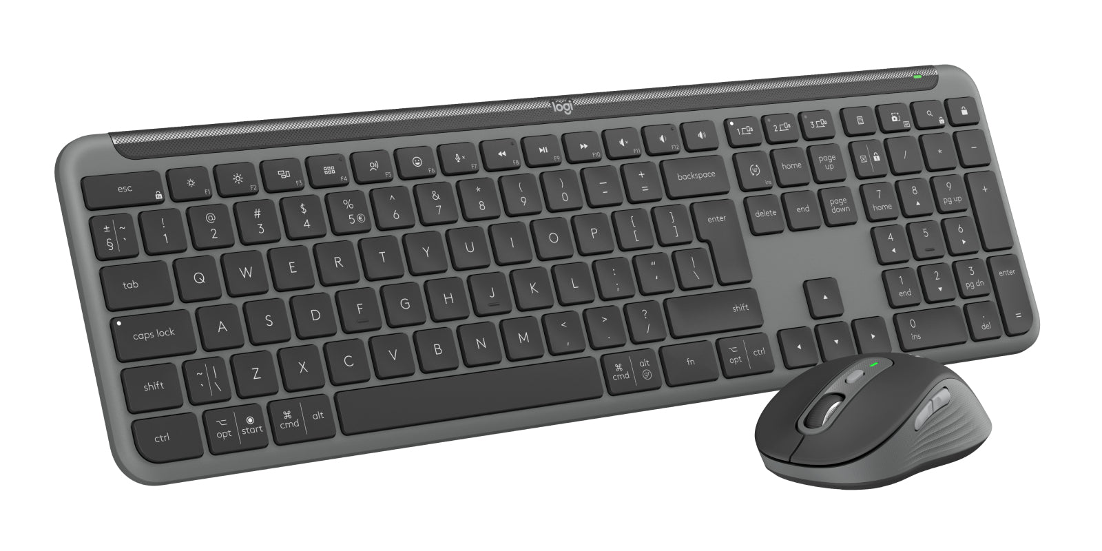 LOGITECH Signature Slim Combo MK950 for Business - GRAPHITE - US INTL - 2.4GHZ/BT - INTNL-973 "920-012508"