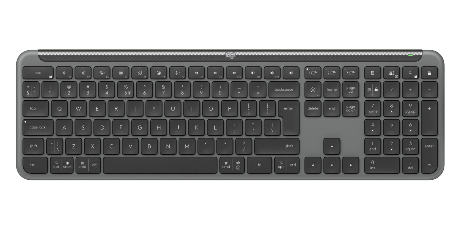 LOGITECH Signature Slim Combo MK950 for Business - GRAPHITE - US INTL - 2.4GHZ/BT - INTNL-973 "920-012508"