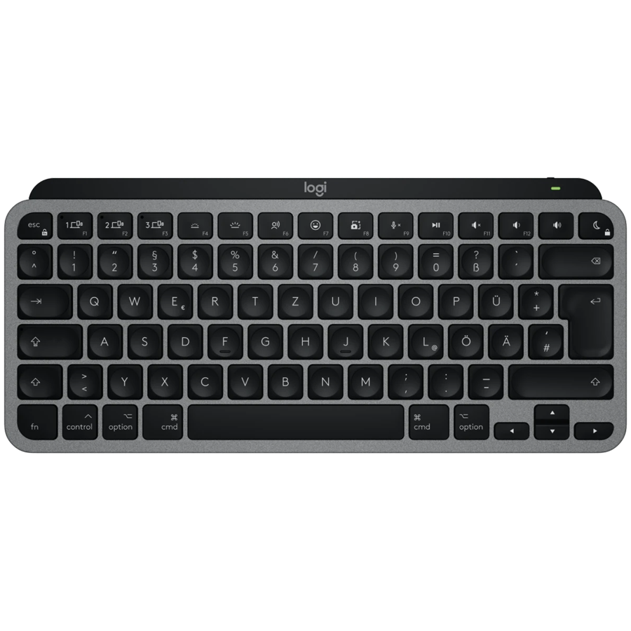 LOGITECH MX Keys Mini For Mac Minimalist Wireless Illuminated Keyboard - SPACE GREY - US INTL - BT - EMEA28-935 "920-012652"