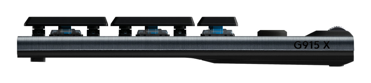 Logitech G915 X LIGHTSPEED Wireless Gaming Keyboard - Negru - US INTL - 2.4GHZ/BT - EMEA28i-935 - CLICKY 