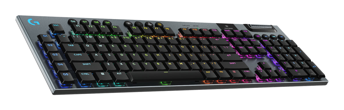 Logitech G915 X LIGHTSPEED Wireless Gaming Keyboard - Negru - US INTL - 2.4GHZ/BT - EMEA28i-935 - CLICKY 