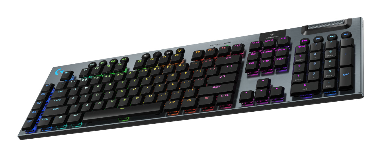 LOGITECH G915 X LIGHTSPEED Wireless Gaming Keyboard - BLACK - US INTL - 2.4GHZ/BT - EMEA28i-935 - CLICKY "920-012709"
