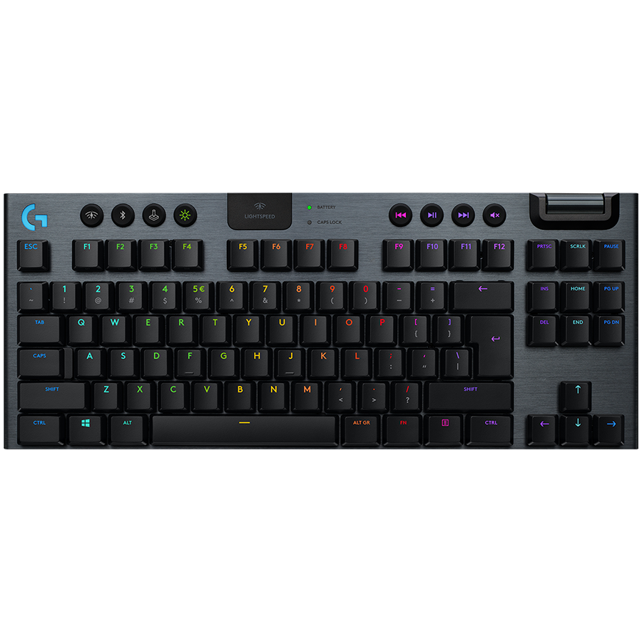 LOGITECH G915 X LIGHTSPEED TKL Wireless Gaming Keyboard - BLACK - US INTL - 2.4GHZ/BT - EMEA28i-935 - TACTILE "920-012721"