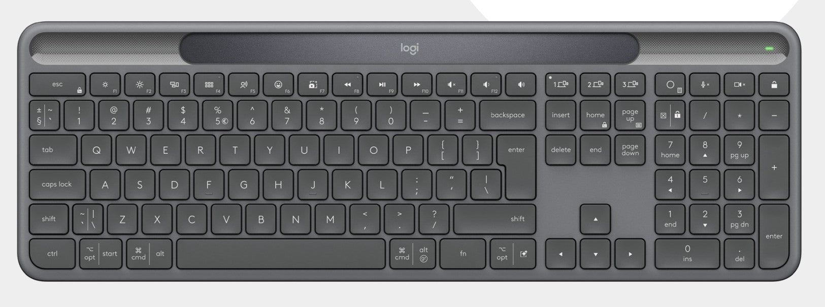 LOGITECH Slim Solar+ for Business - GRAPHITE - US INTL - 2.4GHZ/BT - INTNL-973 - UNIV "920-013779"