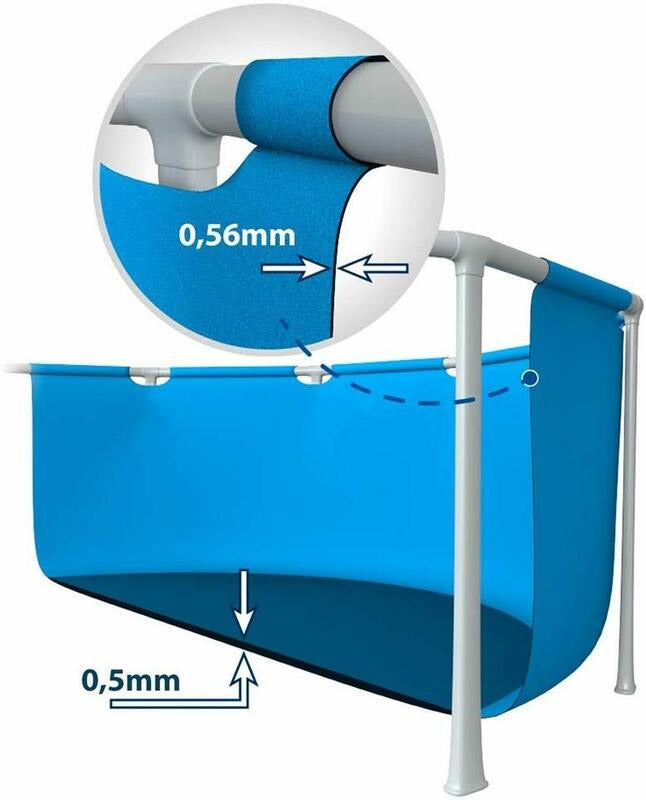 Piscina cadru metalic Intex 28274NP, 450x220x84 cm, 7.100 litri, cu toate accesoriile