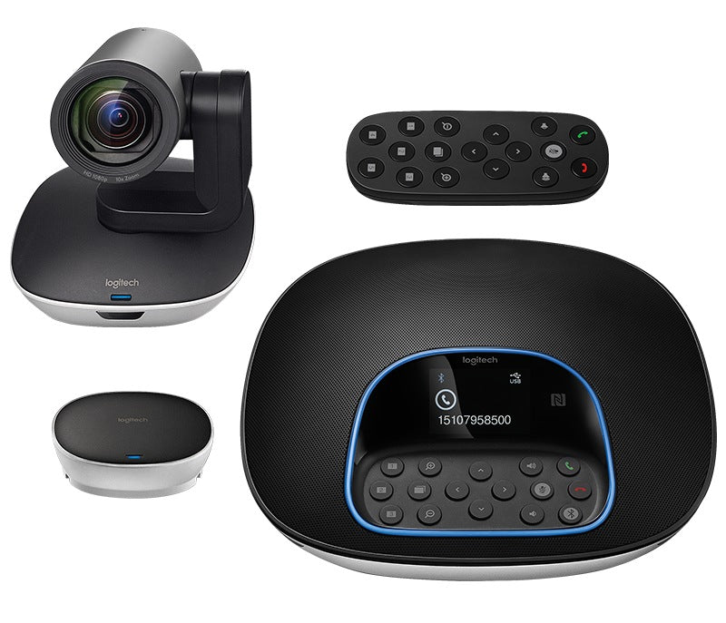 KIT CONFERINTA LOGITECH, Camera Web HD 1080p + Difuzor cu multiple functii, "GROUP Video ConferenceCam" "960-001057"