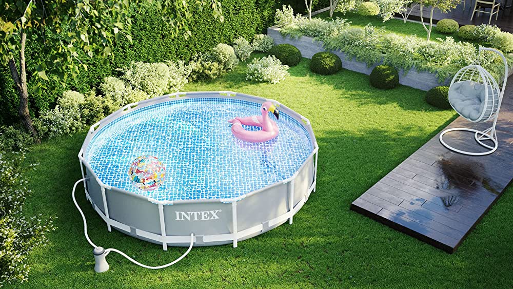 Piscina cadru metalic Intex Prisma Frame, 366x76 cm, 6.500 litri, cu pompa de filtrare