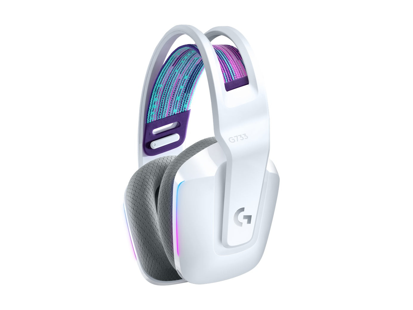 LOGITECH G733 LIGHTSPEED Wireless RGB Gaming Headset - WHITE - 2.4GHZ - EMEA, "981-000883" (timbru verde 0.8 lei)