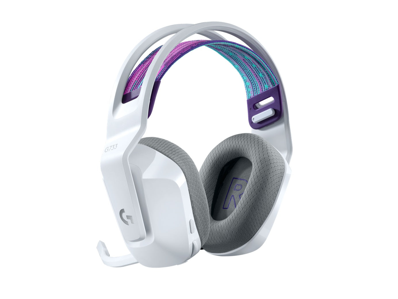 LOGITECH G733 LIGHTSPEED Wireless RGB Gaming Headset - WHITE - 2.4GHZ - EMEA, "981-000883" (timbru verde 0.8 lei)