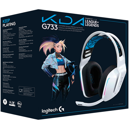 LOGITECH G733 K/DA Lightspeed Wireless Gaming Headset - LOL-KDA2.0 - 2.4GHZ - EMEA "981-000990" (timbru verde 0.8 lei)